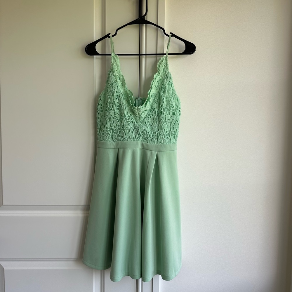 Francesca’s Sea Foam Green Dress